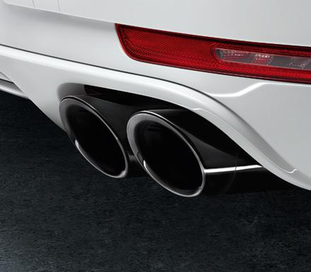 30 Performance Performance 3 [] Sports tailpipes Make the rear of your Macan look even sportier with these specially designed twin dual-tube tailpipes in stainless steel with a
