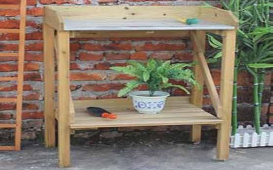Wooden Table Chinese fir H 90 x W 70 x D 45cm Wooden Potting Table: Code: 85WB075