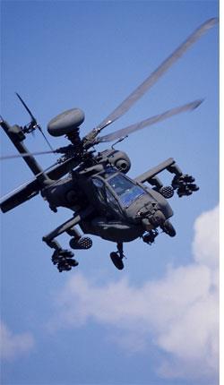 Apache Helicopter and Hellfire Missile System
