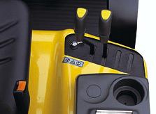 Tiltable Steering Column Adjusts easily, even from outside of the truck,