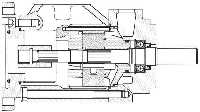single pump General description Fixed displacement vane pump, hydraulically balanced, with capacity determined by the type of cartridge used and the speed of rotation.