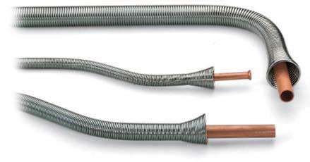Manual Copper Tube Bending Springs For freehanded bending of soft copper pipes Ø 8 16 mm (1/4 5/8 ) Coiled cone for ideal handling even with longer pipes Tough and long lasting with the cadmiumplated