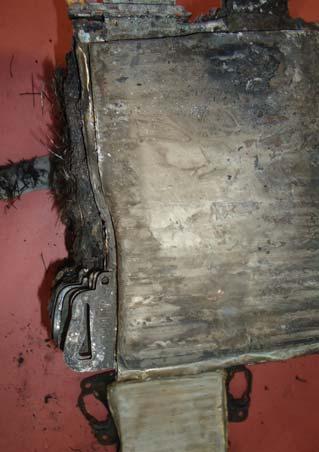 Specifically, there was no oxygen to support combustion at these locations but the copper anode sheet was penetrated.