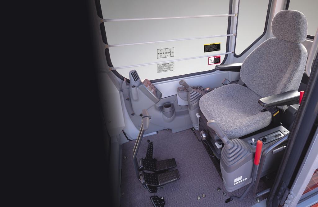 New Giant Offers True Value PRODUCTIVE COMFORT Cab Size % Increase* * Compared to EX10-3 Large Comfortable Cab Provides comfort to reduce operator fatigue The cab is % larger