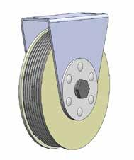 The spring rope pulley of the is equipped with a sliding hub. This allows to reduce the pretension of the spring without the danger of damaging the spring.