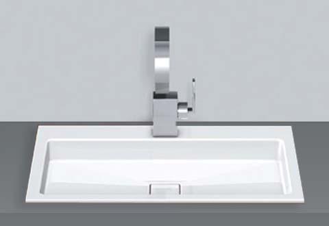 The shallow form of each X-plicit design creates a sense of openness that extends through the bathroom
