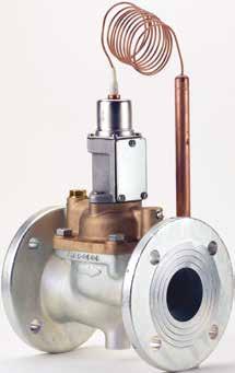 Data sheet Thermo. operated water valve Type WVTS Thermo. operated water valve type WVTS is suitable for controlling the temperature of a flow of water or neutral brine.