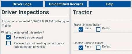 2. In Driver Inspections, you will see the driver s last inspection results. 19 3.