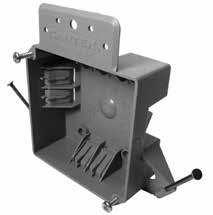 EZ BOX Residential Switch/Outlet Boxes EZ Box Four Square Nonmetallic Box - 18 Cubic Inch Enhanced angled nails for quick mounting