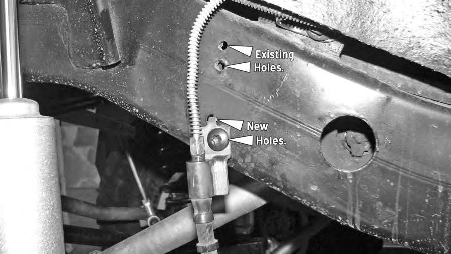 If you are using the CE-9701 Currectlync heavy duty steering system in conjunction with the longer front shocks (CE-9151), you must relocate the front brake lines on the frame, or use