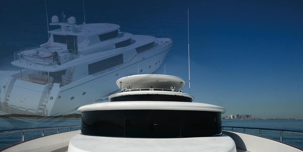 open to your viewpoint Your choice sky lounge or flybridge There are two versions of the 87.