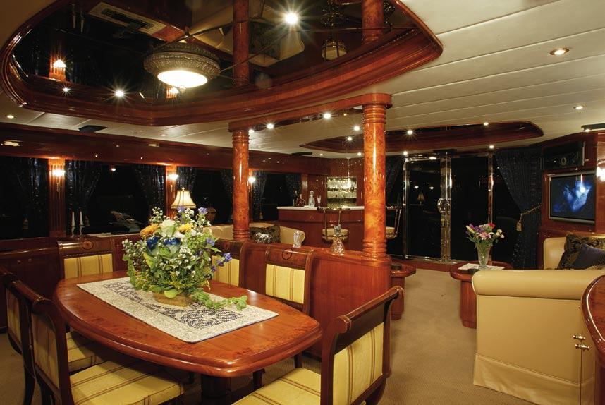Crew quarters are provided in two twin cabins.