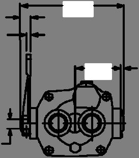 Lever controls must be secured by a suitable linkage arrangement to maintain desired setting. The control pintle may be rotated 446mm (17.5 in.