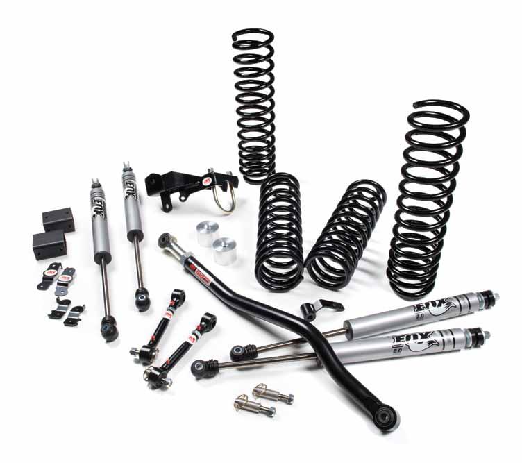KIT COMPONENTS Before You Begin 2012-14 models using the stock front driveshaft will require exhaust extension kit JKS8150. 01.