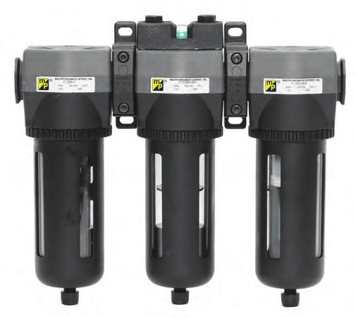 Full-Size SERIES 8 Modular AAMDAA9 Models Clean Air Package Port Sizes: /8, /, / Model Shown: AAMDOAJ9D The general purpose fi lter in this assembly removes gross contaminants, while the coalescing