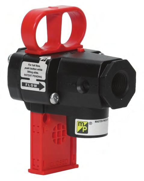 COMPACT Manual control V8 & V8 Models high-flow / exhaust lockout Port Sizes: /8, /, & / valve and DPB (Delayed- Pressure-Buildup) lockout Valve S High-Flow threaded Exhaust port.