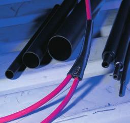 SUPPORT AND PROTECTIVE PRODUCTS 06 3:1 SHRINK RATIO, DWT DUAL WALL Dual Wall is an encapsulant-lined heat shrink tubing that provides moisture resistance, strain relief and electrical insulation for