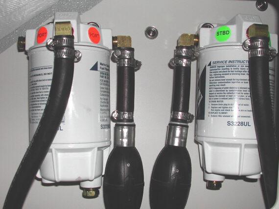 Fuel withdrawal lines are equipped with anti-siphon valves where the lines attach to the fuel tanks. These valves prevent gasoline from siphoning out of the fuel tank should a line rupture.