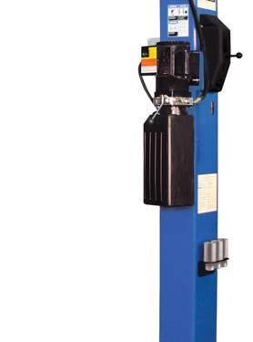 capacity Commercial grade lift - designed for facilities with low ceilings Dual hydraulic cylinders with chain Carriage latch