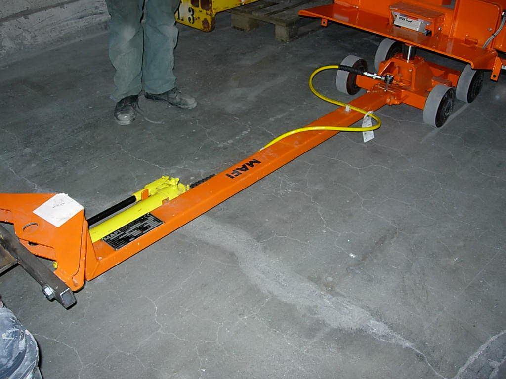 MAFI Emergency recovery procedure Use of a towing axle to lift one side