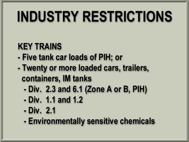 48 The railroad industry can and does recommend stricter operating rules than those required by DOT.