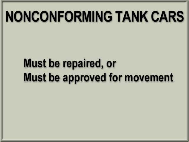 51 Leaking packages, other than tank cars, may not be forwarded as is. They must be repaired, reconditioned or placed in a salvage drum according to the requirements in 173.3. 174.50; 173.