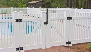 for all styles of our vinyl fencing.