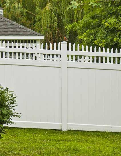 PRIVACY Adams Straight Penndel Adams Scalloped Adams Arched Adams Stepped Langhorne Our vinyl fence won t rust, rot,