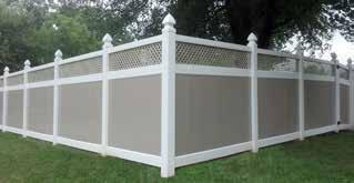 fences 7 slotted bottom rail with aluminum insert for reinforcement All Other Vinyl Privacy Fence Styles 2 x 3-1/2 top