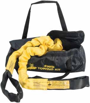 ACCESSORIES Black Rat 4WD Towing Kit With safety and ease of handling in mind, Black Rat have produced a 4 metre polyester (snatch-em) towing Strap that has built in, an elasticised retention cord