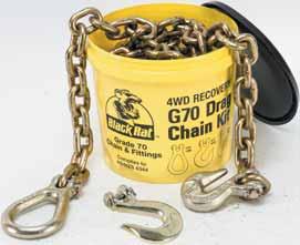 ACCESSORIES 4WD Grade 70 Combo Drag Chain Kit with Lug Link, Grab & Slip Hooks This is one of the products most used in 4WD vehicles.