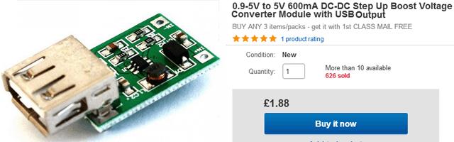 seen here: The input to this DC-DC converter board is supposed to be in the range