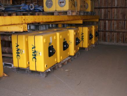 subsea buoys 120 and 250 kg buoyancy