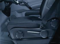 seat cushion angle and other adjustment vides an additional storage surface; the seat base