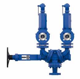 Lockable combination Type 330, Type 320 Lockable combination A lockable combination is present if a change-over valve has been installed at the inlet as well as at the outlet of the safety valves.