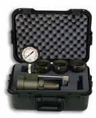 5Hg increment vacuum and 0-300, 5 psi (34 kpa) increment pressure gauges Heavy-duty carrying case TGK-3 Same as TGK-2 with a space for an extra gauge to be