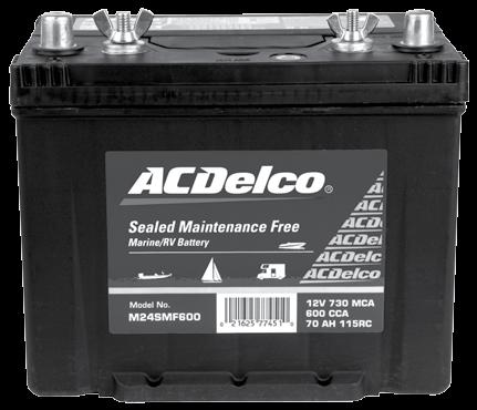 13 ACDelco Batteries marine ACDelco Marine Batteries are designed and tested for use in demanding marine and recreational vehicle applications.