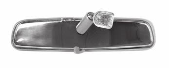 Inch 911366 1966-71 Rear View Mirror, Stainless, 10