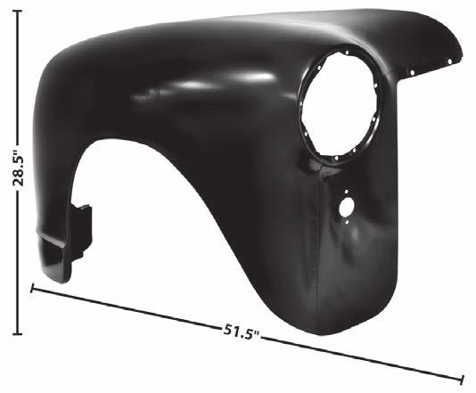 Front Fenders & Components 11 1947-56 1097T Only