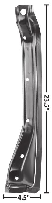 Rear RH 1097QK 1960-66 Lower Fender Panel, Rear