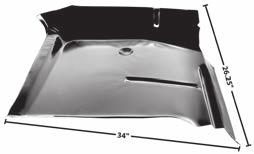 bed 1106AW 1967-72 Cab Floor Pan, RH Only