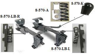 Track Adjuster Lock w/spring and lock bar.
