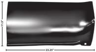 1973-87 Bed Rear Lower Section, LH 1187A 1973-87