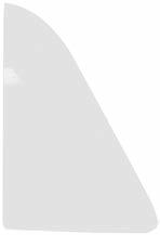 1951-55 1st Series Vent Window Glass, Clear, Fits both sides G1141