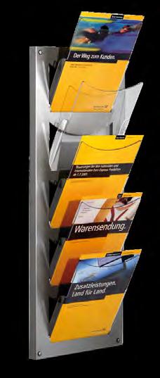 Brochure holders Magazine holder wall mounted Powder coated wire