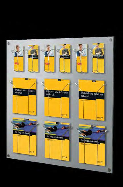 Compartment filling height: 0 mm Dimension: W 30 x D 00 x H 00 mm # 6507 E,- artline wall mounted brochure holder This attractive