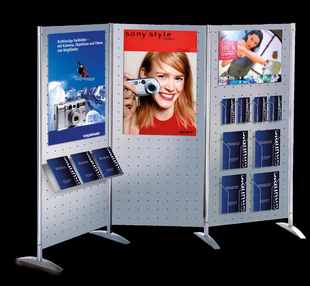 Presentation screens Metropol F G B G Perforated screen as a display A C A 3 E Practical