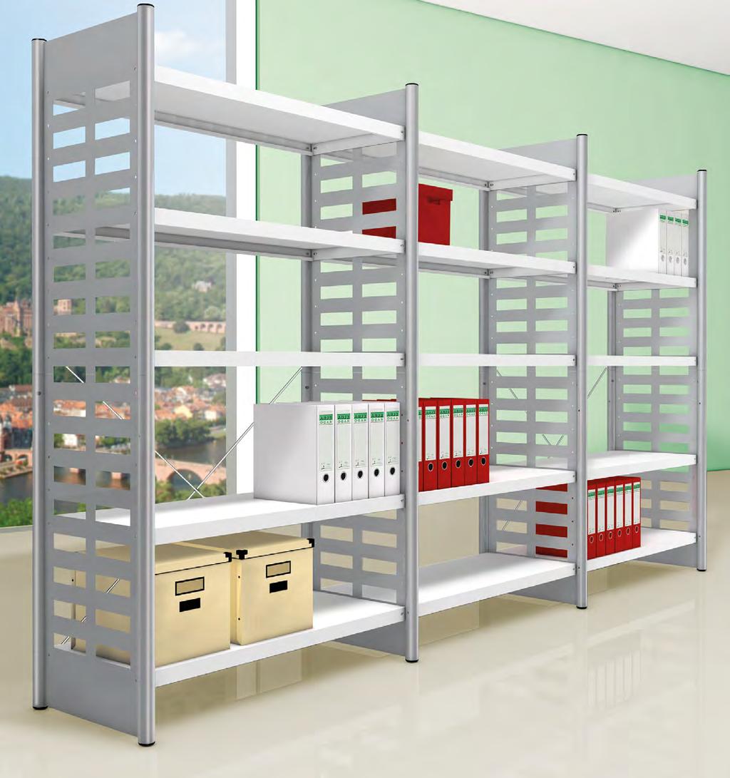 Design shelving M e.g. Shelf unit 800 mm high, 400 mm depth from 86,- does not include the final vertical support.