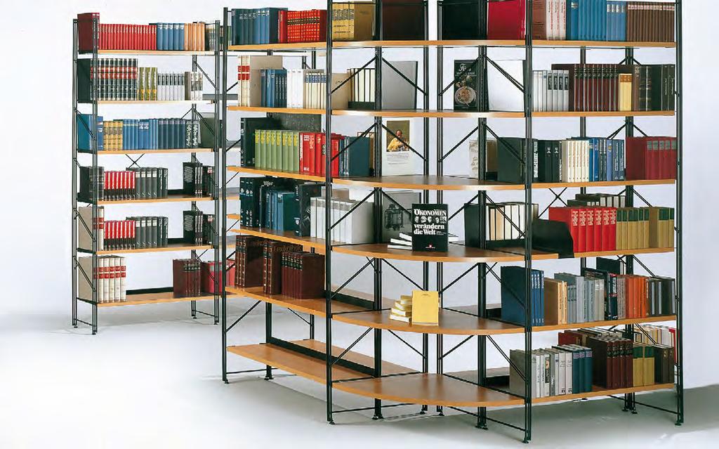 Library shelving Libra 7 7 7 Libra Library shelving in a modern design with numerous variation possibilities.