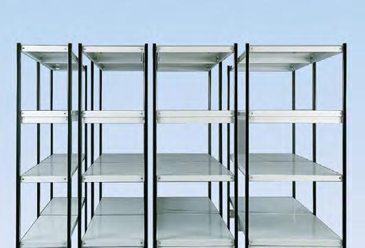 Storage shelving Stora 00 00 kg STORA 00 Medium heavy construction for load capacity up to 00 kg * Extremely stable slot assembly elements, the use